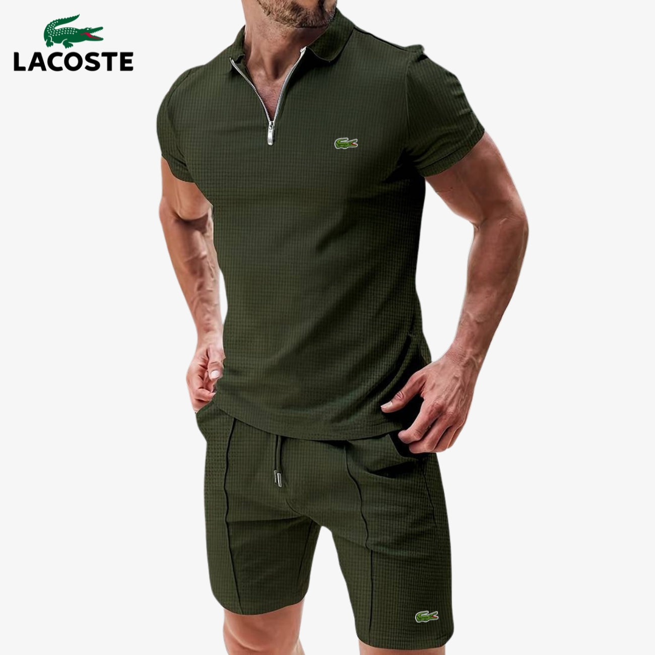 Ensemble Polo Zippé & Short || DÉSTOCKAGE AM