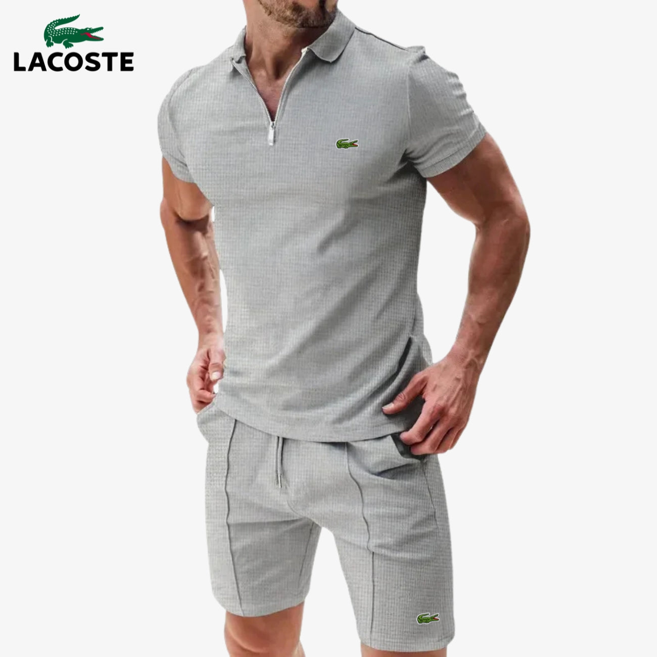 Ensemble Polo Zippé & Short || DÉSTOCKAGE AM