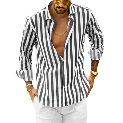 Chemise Island d'été rayée & Décontractée
