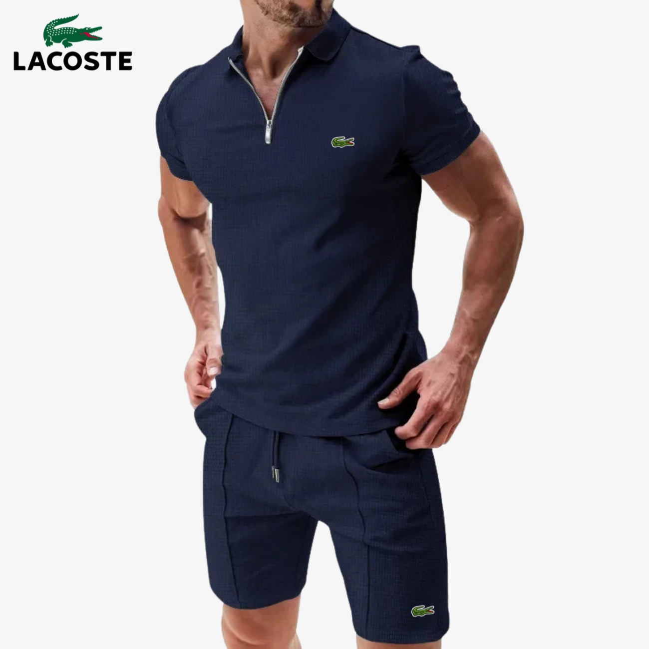 Ensemble Polo Zippé & Short || DÉSTOCKAGE AM