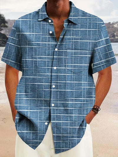 Chemise Hawadi Élégante Avec Motif À Rayures