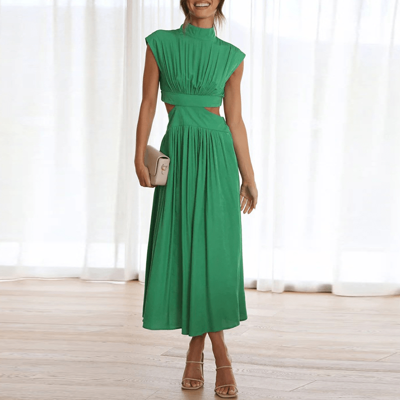 Nola | Robe à col montant avec découpes AM