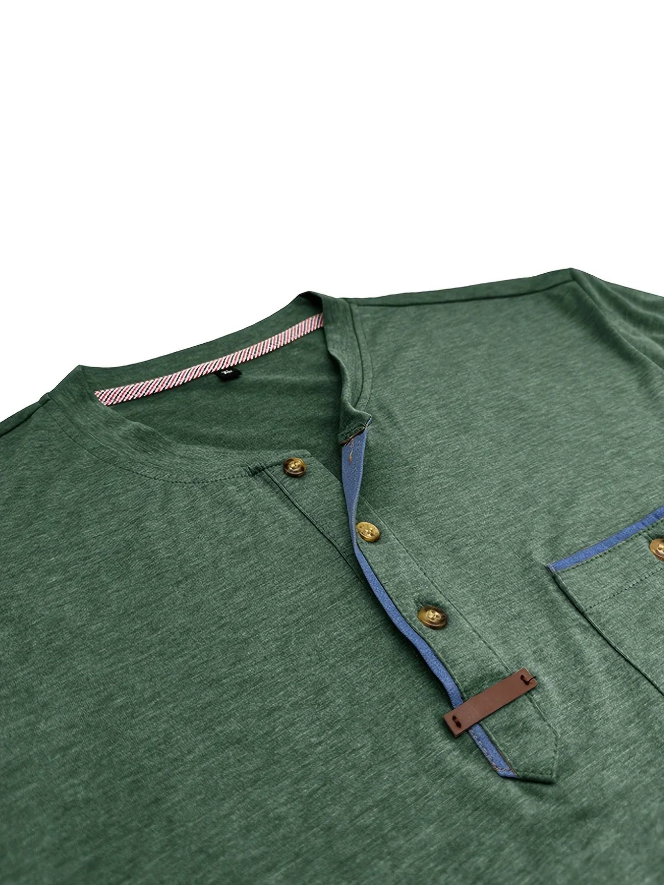 T-shirt Élégant à Col Ras Du Cou Avec Poche