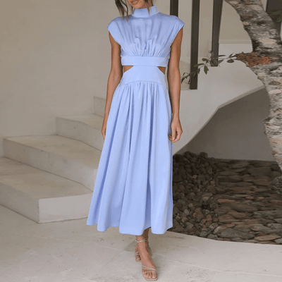 Nola | Robe à col montant avec découpes AM