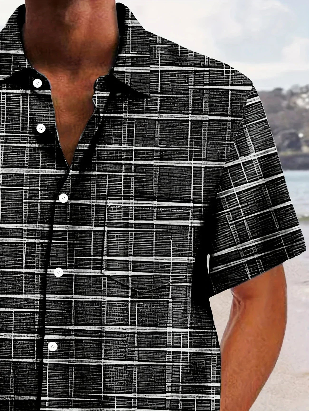Chemise Hawadi Élégante Avec Motif À Rayures