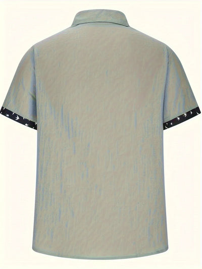 Chemise Élégante À Imprimé Oiseau Mignon
