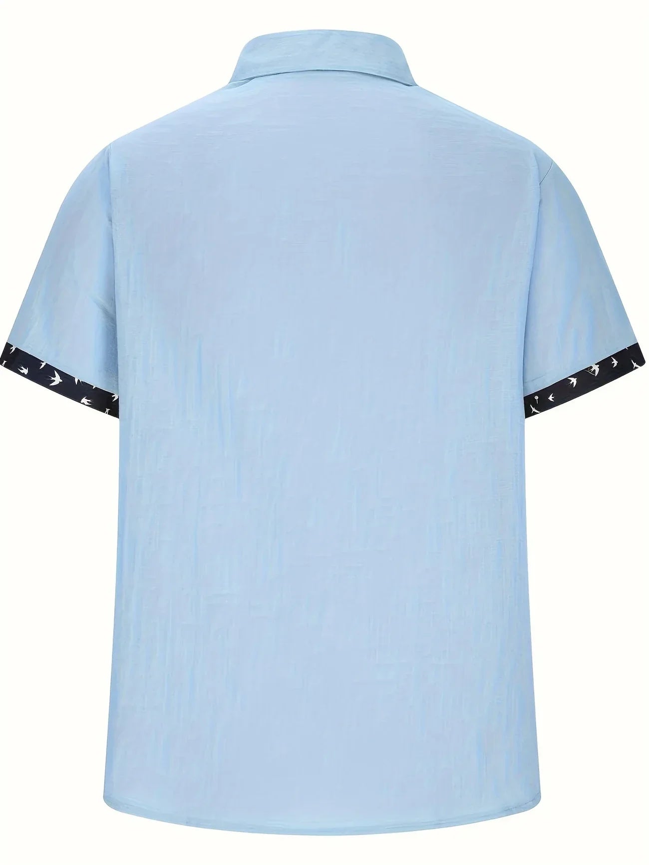 Chemise Élégante À Imprimé Oiseau Mignon