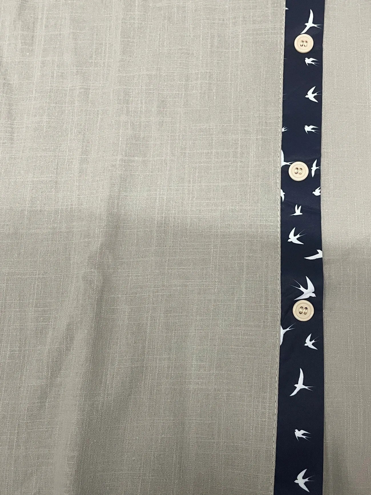 Chemise Élégante À Imprimé Oiseau Mignon