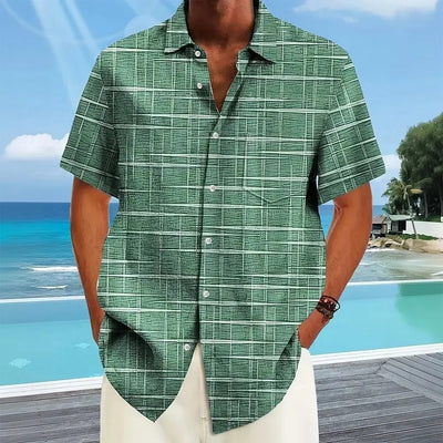 Chemise Hawadi Élégante Avec Motif À Rayures