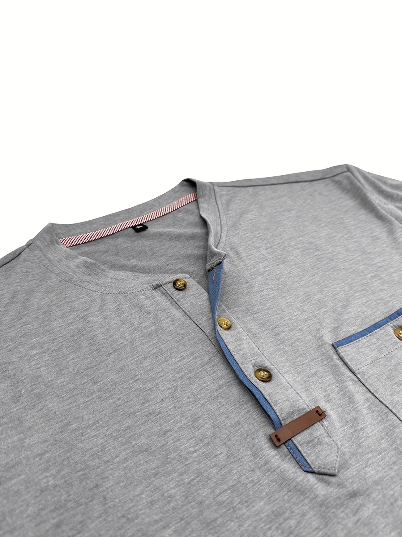 T-shirt Élégant à Col Ras Du Cou Avec Poche