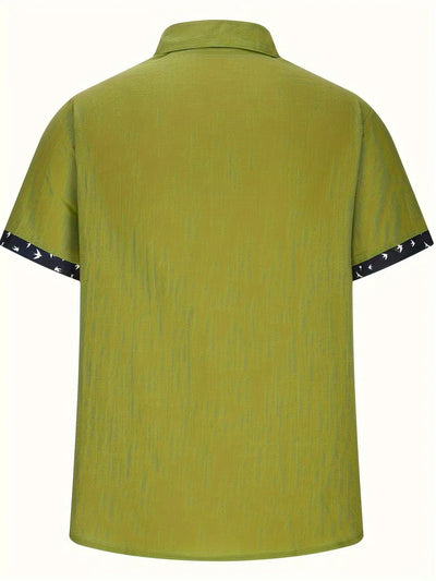Chemise Élégante À Imprimé Oiseau Mignon
