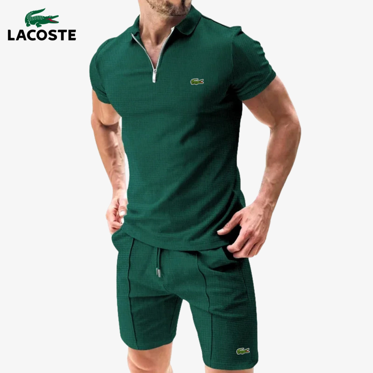 Ensemble Polo Zippé & Short || DÉSTOCKAGE AM