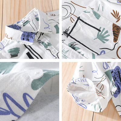 Chemise Abstraite En Coton