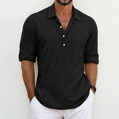 Chemise Polo Classique En Lin