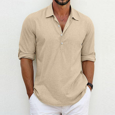 Chemise Polo Classique En Lin