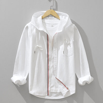 Chemise À Capuche En Lin
