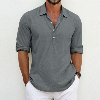 Chemise Polo Classique En Lin