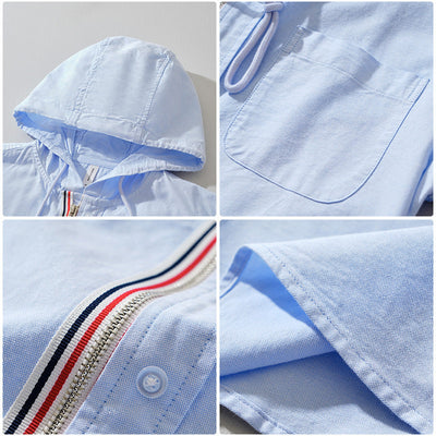 Chemise À Capuche En Lin