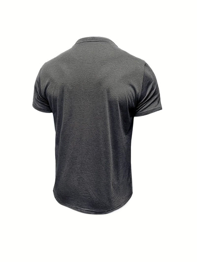 T-shirt Élégant à Col Ras Du Cou Avec Poche