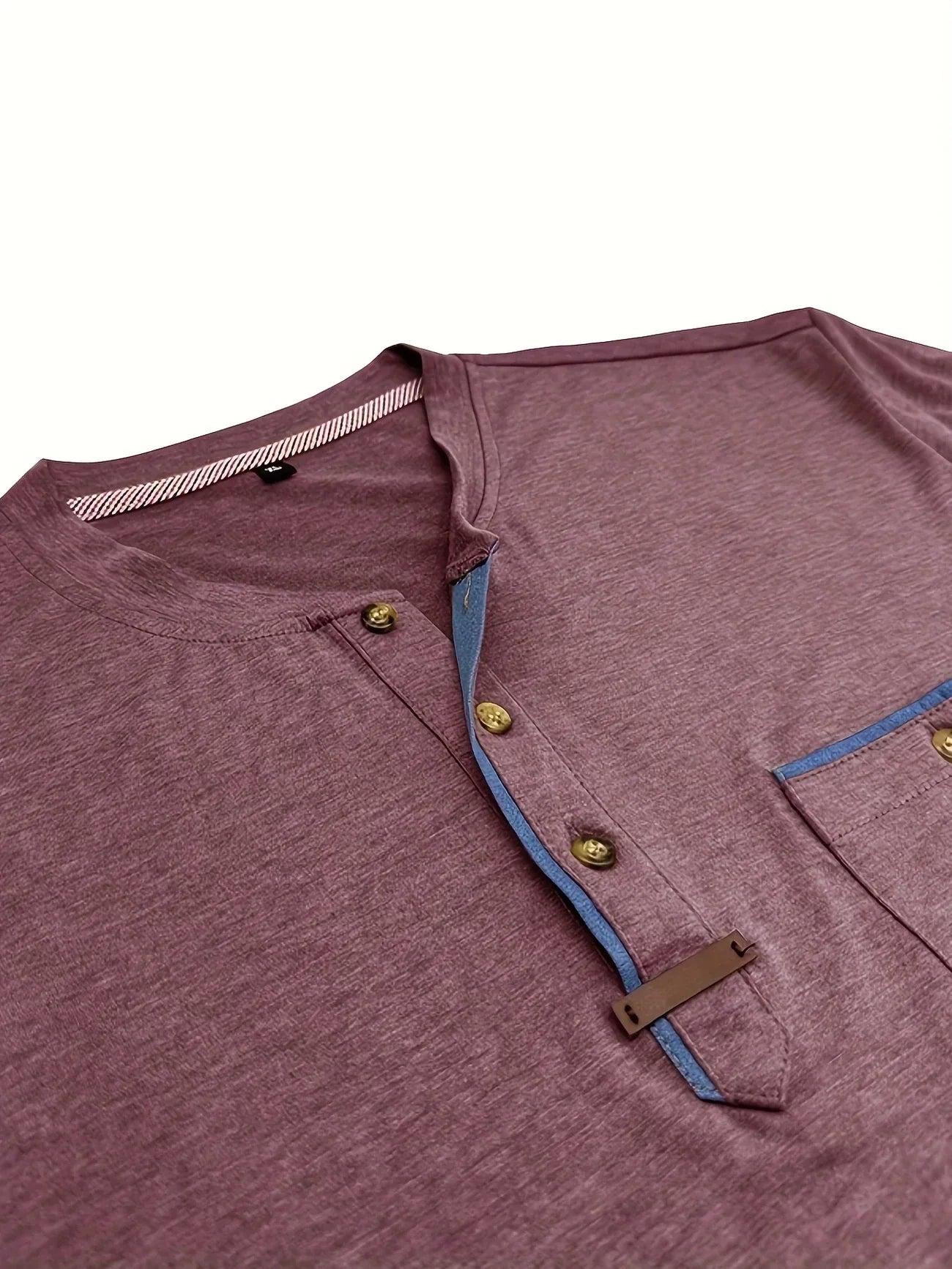 T-shirt Élégant à Col Ras Du Cou Avec Poche