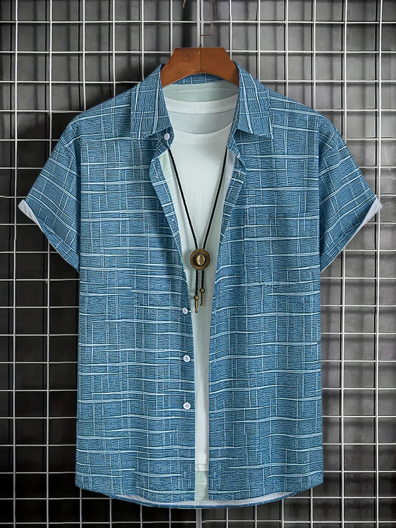 Chemise Hawadi Élégante Avec Motif À Rayures