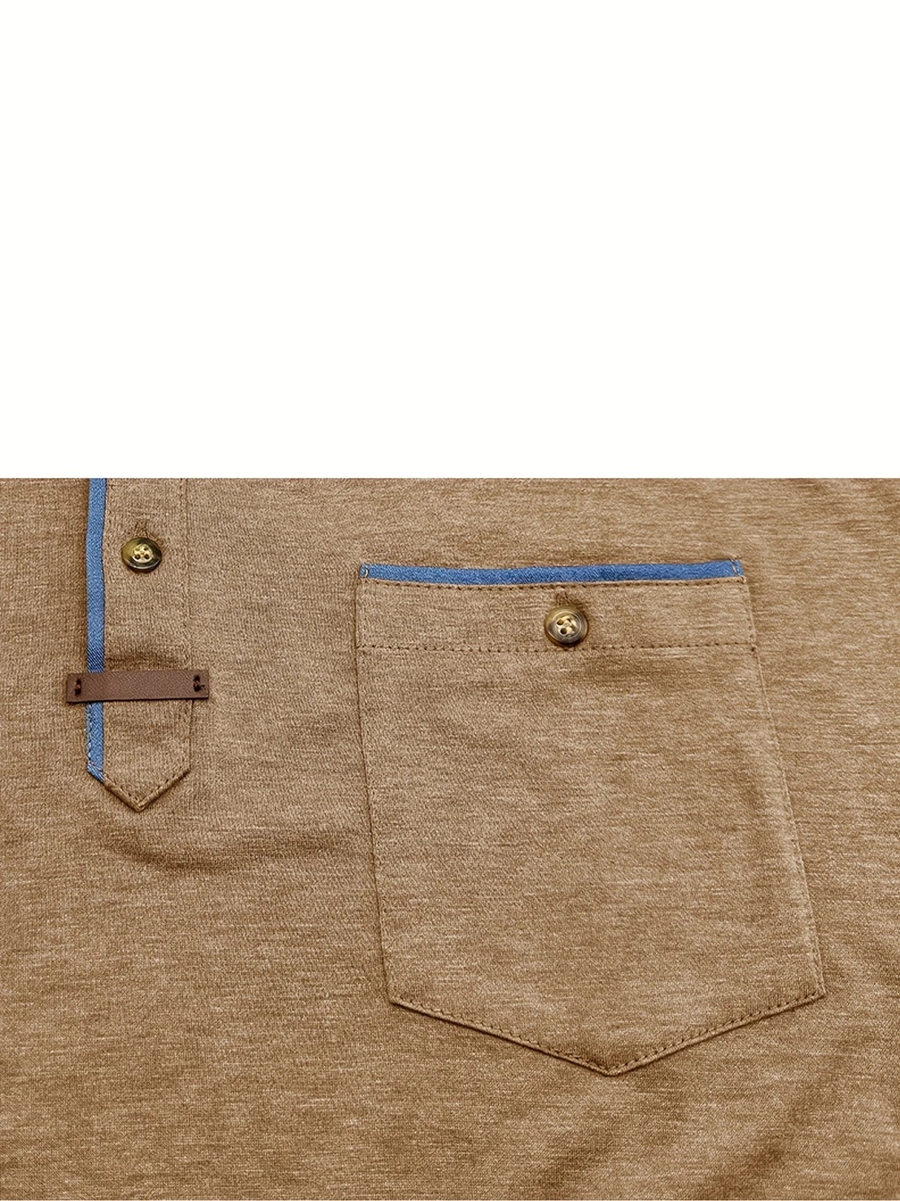 T-shirt Élégant à Col Ras Du Cou Avec Poche