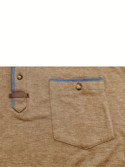 T-shirt Élégant à Col Ras Du Cou Avec Poche
